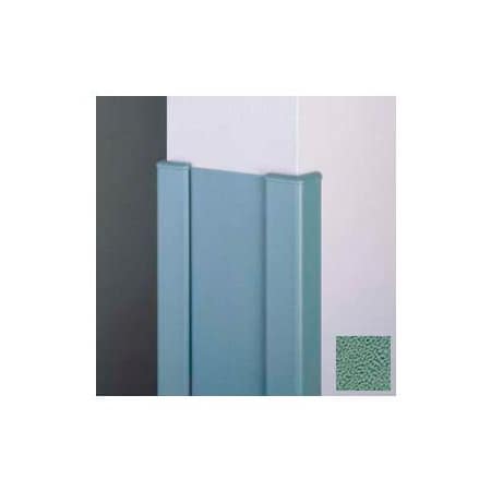 Pawling Surface Mounted End Wall 90Deg Corners, 2'' Wings, 4'H W/Caps, 6"W, Teal, Recycled Vinyl CG-11R-4-377